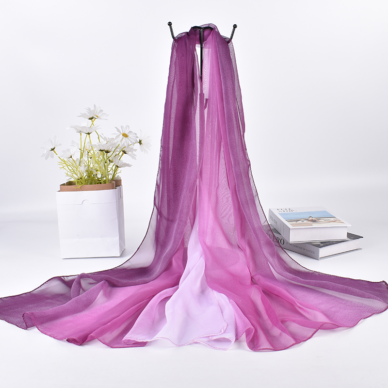 Scarf Silk Square - 2023 ilkbahar/yaz yeni üç renk degrade