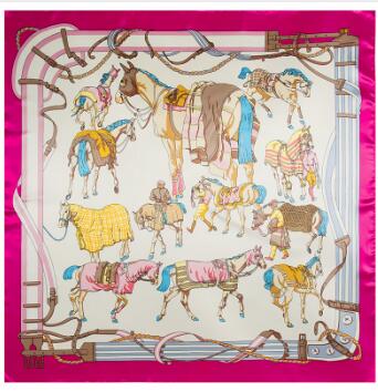 Face Scarf Mask - 90 cm Savaş Atı Kemer Kare