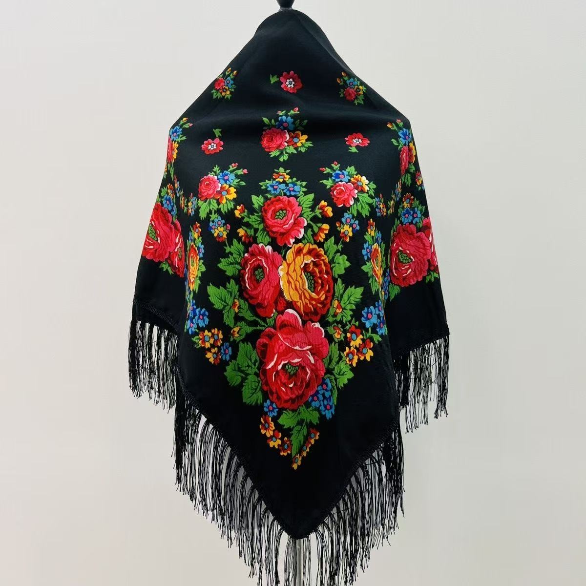 120*120 cm Lüks Çiçek Rus Ulus - Bandana Cotton incelemesi ve fiyatı