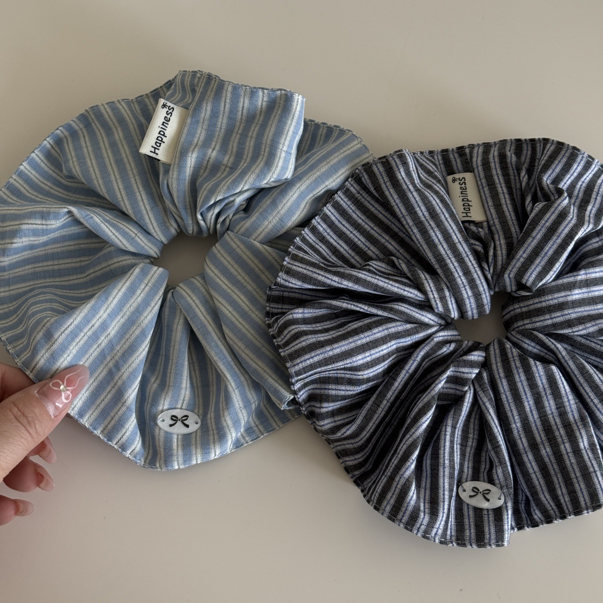 Mavi Düz Renk İpek Saç Bantlar - Silk Tie Striped incelemesi ve fiyatı