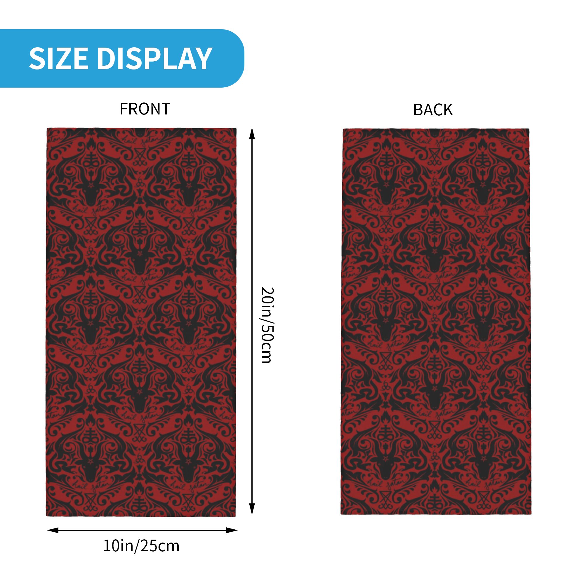 Baphomet Şam Desenli Şeytan Ka - Neck Warmer Tube incelemesi ve fiyatı