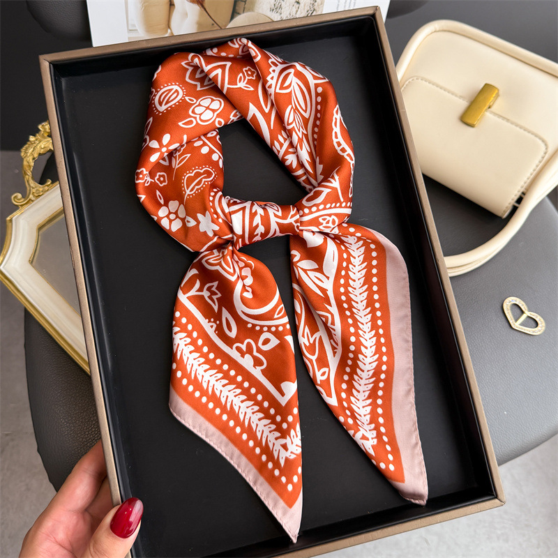 1 adet kaju desenli moda ipek  - Scarf Silk Square incelemesi ve fiyatı