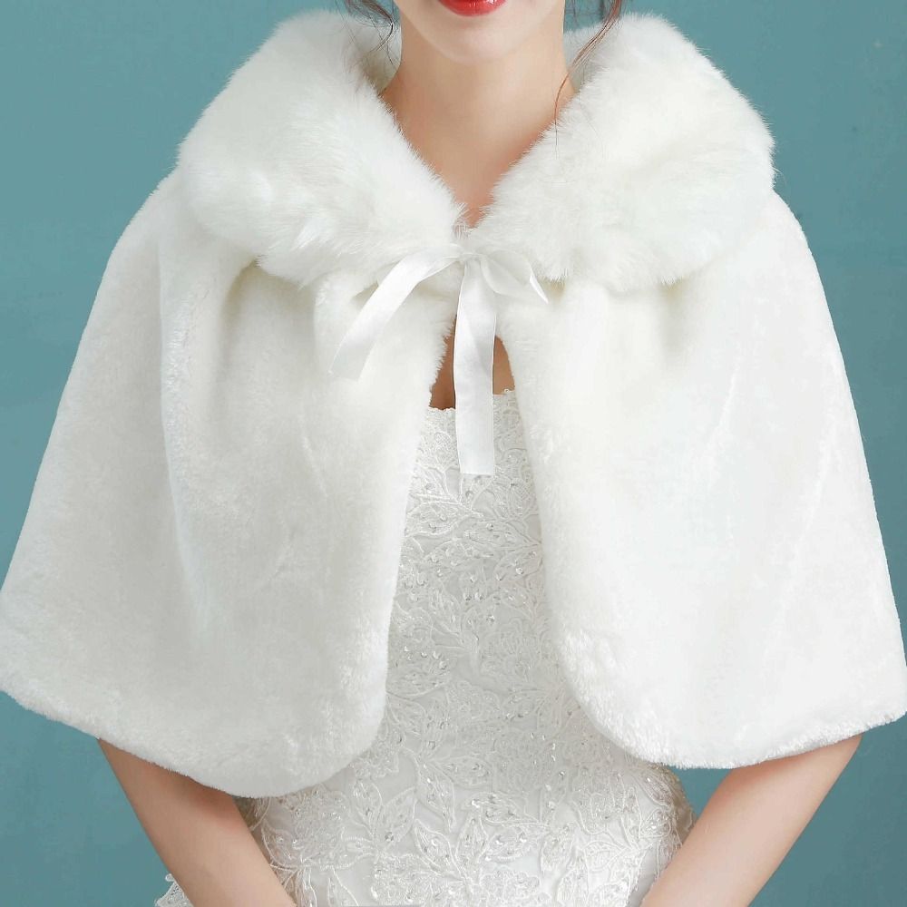 Beyaz Kadın Kışlık Kalın Peluş - Stole Wedding Shawl incelemesi ve fiyatı
