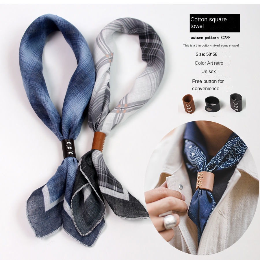 Düğmeleri ile erkek kare eşarp - Scarf Silk Square incelemesi ve fiyatı
