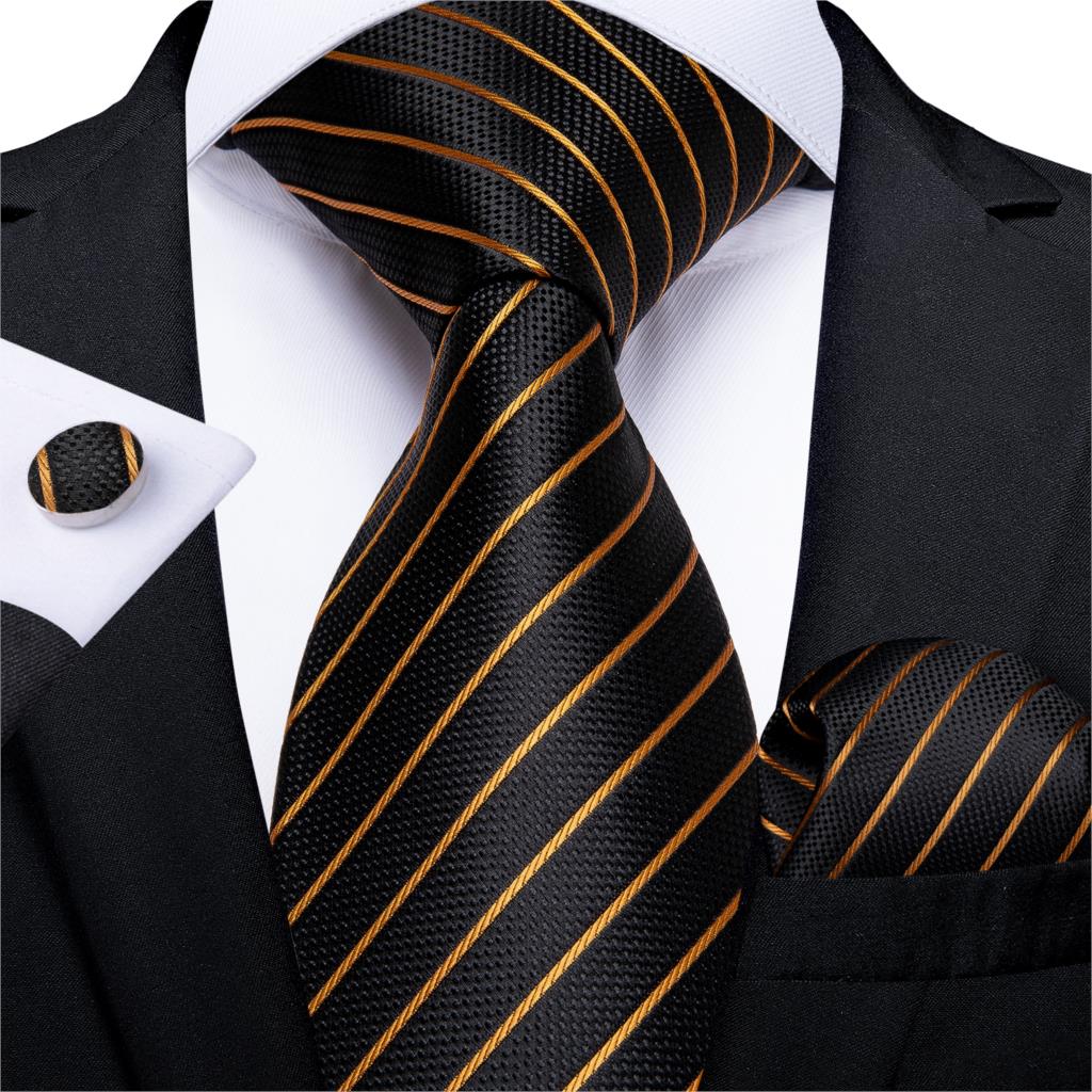DiBanGu tasarımcı erkek düğün  - Silk Tie Striped incelemesi ve fiyatı