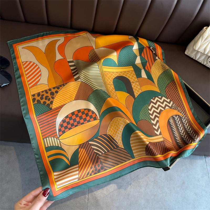 2026 yeni geometri baskı ipek  - Ascot Neck Scarf incelemesi ve fiyatı