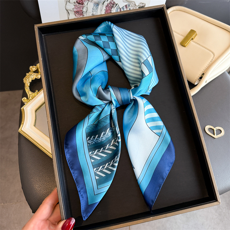 2026 yeni geometri baskı ipek  - Ascot Neck Scarf incelemesi ve fiyatı