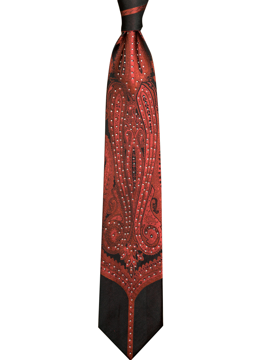 Rhinestone Kravat Soyut Geomet - Silk Tie Striped incelemesi ve fiyatı