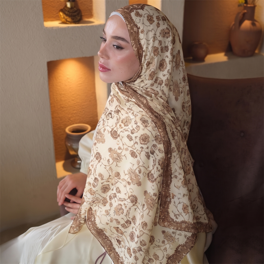 Vintage Çiçek Baskılı Hicab Yu - Head Wrap Turban incelemesi ve fiyatı